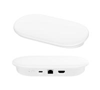 FTRONGRT Case Compatible with Google TV Streamer 4K 2024 Host, Waterproof, Soft Silicone Anti-Fall Protective Cover..White