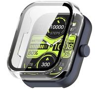 FTRONGRT Case Compatible with HAYLOU Watch 4, PC + Screen Tempered Film, Anti-Scratch All-Inclusive Watch Cover. Transparent