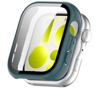 FTRONGRT Case Compatible with Huawei Watch Fit 5, PC + Screen Tempered Film, Anti-Scratch All-Inclusive Watch Cover. Pine Needle Green