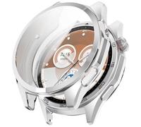 FTRONGRT Case Compatible with Huawei Watch GT 6 46mm, Anti-Scratch, Soft TPU Plating All-Inclusive Protection Watch Cover. Silver