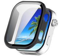 FTRONGRT Case Compatible with Huawei Watch GT Runner 2, PC + Screen Tempered Film, Anti-Scratch All-Inclusive Watch Cover. Black