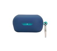 FTRONGRT Case Compatible with JLab JBuds Mini, Anti-Scratch, Shockproof, Soft Silicone Bluetooth Earphone Cover.Navy Blue