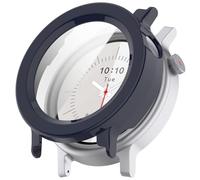 FTRONGRT Case Compatible with Nothing CMF Watch Pro 3, PC + Screen Tempered Film, Anti-Scratch All-Inclusive Watch Cover. Ink Blue