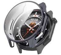 FTRONGRT Case Compatible with OnePlus Watch 3 / Oppo Watch X2, Anti-Scratch, Soft TPU Plating All Inclusive Protection Cover. Gun Color