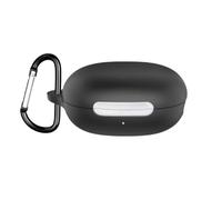 FTRONGRT Case Compatible with QCY AilyBuds E20, Anti-Scratch, Shockproof, Soft Silicone, Bluetooth Earphone Cover.Black