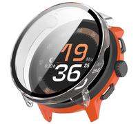 FTRONGRT Case Compatible with SUUNTO Run, PC + Screen Tempered Film, Anti-Scratch All-Inclusive Watch Cover. Transparent
