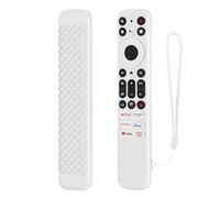FTRONGRT Case Compatible with TCL RC902V/802NU1, Elastic Silicone, Anti-Drop and Anti-Collision, Lightweight Shockproof Remote Protective Cover.White