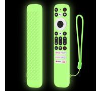 FTRONGRT Case Compatible with TCL RC902V/802NU1, Elastic Silicone, Anti-Drop and Anti-Collision, Lightweight Shockproof Remote Protective Cover.Luminous Green