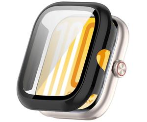 FTRONGRT Case Compatible with vivo Watch GT 2, PC + Screen Tempered Film, Anti-Scratch All-Inclusive Watch Cover. Black