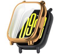 FTRONGRT Case Compatible with Xiaomi Redmi Watch 5 Active, Anti-Scratch, Soft TPU Plating All-Inclusive Protection Watch Case Compatible with Xiaomi Redmi Watch 5 Active. Rose Gold