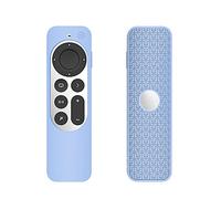 FTRONGRT Case for Apple TV 4K 2021 Remote, Elastic Silicone, Anti-Drop and Anti-Collision, Lightweight Shockproof Remote Protective Cover for Apple TV 4K 2021 Remote.Sky Blue