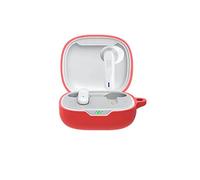 FTRONGRT Silicone Case for Bluetooth Headphones for JBL Wave 300 TWS Case, Shockproof, Carry Case Compatible with JBL Wave 300 TWS Bluetooth Earbuds, Red