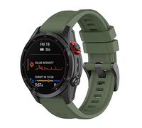 FTRONGRT Soft Silicone 22mm Watch Strap for COROS VERTIX, Replacement Wristband Bands Bracelet for COROS VERTIX.Dark Green