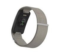 FTRONGRT Strap Compatible with Garmin CIRQA Smart Band, Easy to Install and Disassemble, Woven Adhesive Watch Replacement Strap.Wood Carbon Black