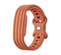 FTRONGRT Strap Compatible with Google Fitbit Air, Comfortable Soft Silicone Watch Replacement Wristband.(Brown)
