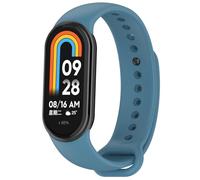 FTRONGRT Strap Compatible with Xiaomi Smart Band 10/10 NFC / 9/9 NFC / 8/8 NFC, Soft Silicone, Comfortable Watch Wristband. Senior Blue