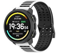 FTRONGRT Strap Compatible with Xiaomi Watch S5, Comfortable Soft Silicone Watch Replacement Wristband.White Black