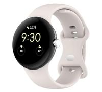 FTRONGRT Watch Strap Compatible with Google Pixel Watch 3 45mm, TPU Silicone, Soft and Comfortable Watch Replacement Wristband Compatible with Google Pixel Watch 3 45mm - Official White