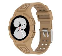 FTRONGRT Watch Strap Compatible with Samsung Galaxy Watch 6 44mm, Soft Protective Case and Strap Integrated, Anti-Slip, All-Inclusive Protection, Replacement Watch Strap.Brown