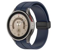 FTRONGRT Watch Strap Compatible with Samsung Galaxy Watch 6, Comfortable Soft TPU, Watch Replacement Wristband Compatible with Samsung Galaxy Watch 6.Black Buckle Midnight Blue