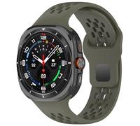FTRONGRT Watch Strap Compatible with Samsung Galaxy Watch Ultra 47mm / 7 Ultra, TPU Silicone, Soft and Comfortable, Watch Replacement Wristband-Official Green