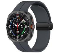 FTRONGRT Watch Strap Compatible with Sansung Galaxy Watch Ultra 47mm, Comfortable Soft, Folding Buckle Watch Replacement Wristband Compatible with Sansung Galaxy Watch Ultra 47mm.Platinum Steel Gray