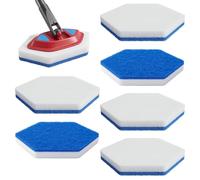 Ftrule Pack of 6 Bath and Tub Mop Refills Replacement, Floor Wiper Replacement Cover, Compatible with Vileda Bath Magic Bath Multi-Surface Sponge