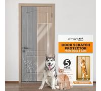 FTSTC 5-Pack Door Guard - 5 x 47'' x 8.3'' Cat & Dog Scratch Protector, Heavy Duty for Window Sill & Door Frame - Clear