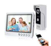 FTSTech 9 Inch WiFi Video Door Phone Intercom System with 4-Wire 700TVL Camera Intercom System,Support Smart APP Remote Unlock,Night Vision,Recording,Snapshot,Motion Detection,for 1-Family House