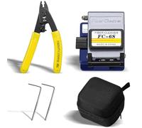 FTTH FC-6S Fiber Cutter with 2 Allen Keys and CFS-2 Fiber Stripper High Precision Fiber Cutting Tool Kit Allows Approximately 36,000 Cuts, 9 to 16 mm Cutting Length