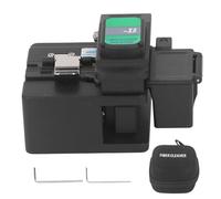 FTTH Optical Fiber Cleaver Tool, Professional Fiber Optic Cable Cutter, High Precision 48000 Time Cutting Machine with Detachable Waste Box for 250μm/900μm Fibers, Black