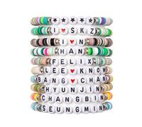 FTTLCUS Stray-Kids Bracelets Set SKZ Inspired Friendship Bracelets KPOP-Stray Merch Gifts for Fans Concert Outfits, 7.0 Inches, Plastic, no gemstone
