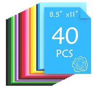 Ftumertly 40 Sheets Colored Cardstock, 20 Assorted Colors 180gsm/65lb Card Stock Paper 8.5 x 11 Card Stock Colored, Colorful Cardstock Paper for Crafting, Christmas DIY Card Making, Scrapbooking