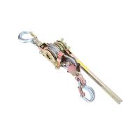 FTVOGUE 1 Ton Cable Winch Puller, 10ft Steel Cable Ratchet Power Puller Tool with Upgraded Ergonomic Handle, for Construction Landscaping Farming