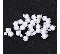 FTVOGUE 100Pcs Mini Round LED Balloon Lights, Plastic, Colorful Ball Lamps with 5-6 Hours of Lighting for Parties and Weddings (White Light)