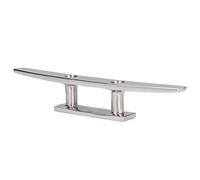 FTVOGUE 10in Flat Top Cleat, Stainless Steel Mooring Accessories for Boats and Docks, Marine Deck Rope Cleat with Open Base for Easy Mounting