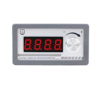 FTVOGUE 10K Digital Display Potentiometer, Programmable Potentiometer with 4 Digit Display for Speed Controller Inverter, Industrial ABS Housing Precision Resistor for DC Motor PWM Control