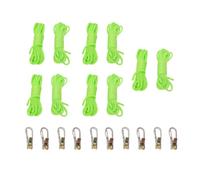 FTVOGUE 10Pcs Rope Tensioner with Alloy Cam Buckle for Camping