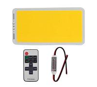 FTVOGUE 12-14V 15W COB LED Chip Dimmable LED Light Panel LED Lamp Lighting Board with RF7 Remote Controller for Car Home Work Lighting (Warm White)