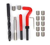 FTVOGUE 17Pcs Thread Repair Kit, Stainless Steel Twisted Drill with M12x1.25 Threaded Insert for High Strength Repair in Automotive and Industrial Applications
