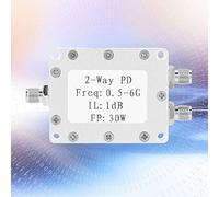 FTVOGUE 2-Way RF Power Splitter 0.5-6GHz 30W Coaxial Signal Splitter Low Loss Module for 5G Network Wireless Communication Antenna Systems
