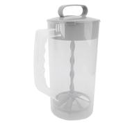 FTVOGUE 2000ml Plastic Milk Storage Jug, Multifunctional Manual Blender for Juicing Coffee Beans Milk Tea, with Press Design and BPA Free Material, for Home and Commercial Use