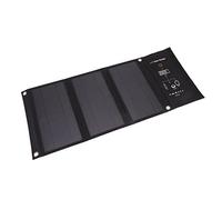 FTVOGUE 21W Foldable Solar Panel Charger, PET Polymer, Dual USB Ports, Ideal for Outdoor Camping and Hiking, Portable Power Source for Phones and Electronic Devices