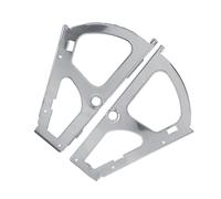 FTVOGUE 2Pcs Stainless Steel Shoes Drawer Cabinet Hinges Turing Rack Replacement Fittings 3 Types 1 2 3 Layer Silver with Rust Resistant for Kitchen Living Room Porch (Single Layer)