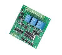 FTVOGUE 3 Channel Programmable Relay Module, 3 Independent Channels, 6 | Multi-Function Control Board, 5A AC/DC Load Capacity, 0.1s to 999min Adjustable Timer, Delay Self-Latching Interlock