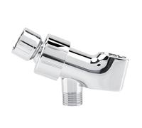 FTVOGUE 3 Way Shower Head Diverter ABS Plastic Chrome Plating Shower Head Bracket Standard G1/2inch Connection for Bathroom Accessories