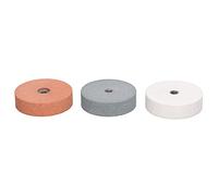 FTVOGUE 3PCS Grinding Wheel Buffing Polishing Pads, Silicon Carbide, Perfect for Metal Ceramic Wood, 75mm Diameter Grinding Wheel Set for Woodworking Enthusiasts