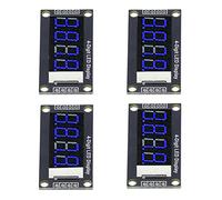 FTVOGUE 4 Digit 7 Segment LED Display Module, 0.36in Digital Tube with TM1637 Drive Chip, (Blue MRA110D)