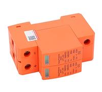 FTVOGUE 40kA Voltage Arrester DC Protector LT1 40 2P Rail Mounted with Remote Signal Chip Visual Window Plug In Module for Home Panel and Photovoltaic System