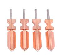 FTVOGUE 4Pcs Hotend Kit Replacement for Flashforge 3D Printer, 0.25mm 0.4mm 0.6mm 0.8mm Nozzle with Heater Block Throat Tube